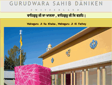 Tablet Screenshot of gurudwaraswitzerland.ch